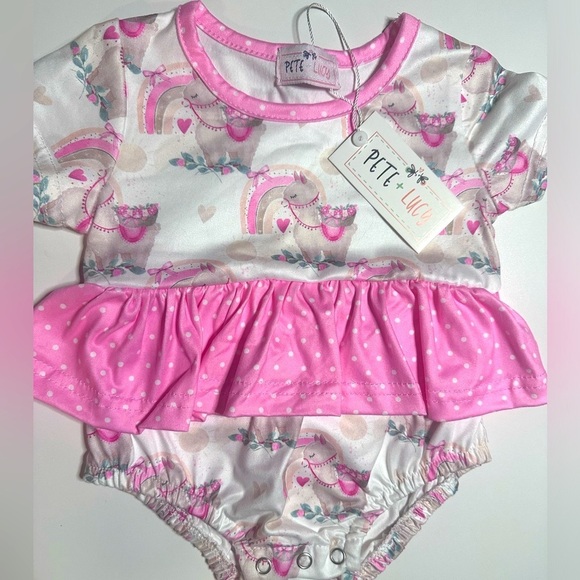 pete + lucy Other - Pete + Lucy Lucky Llama romper Size 3-6 Months